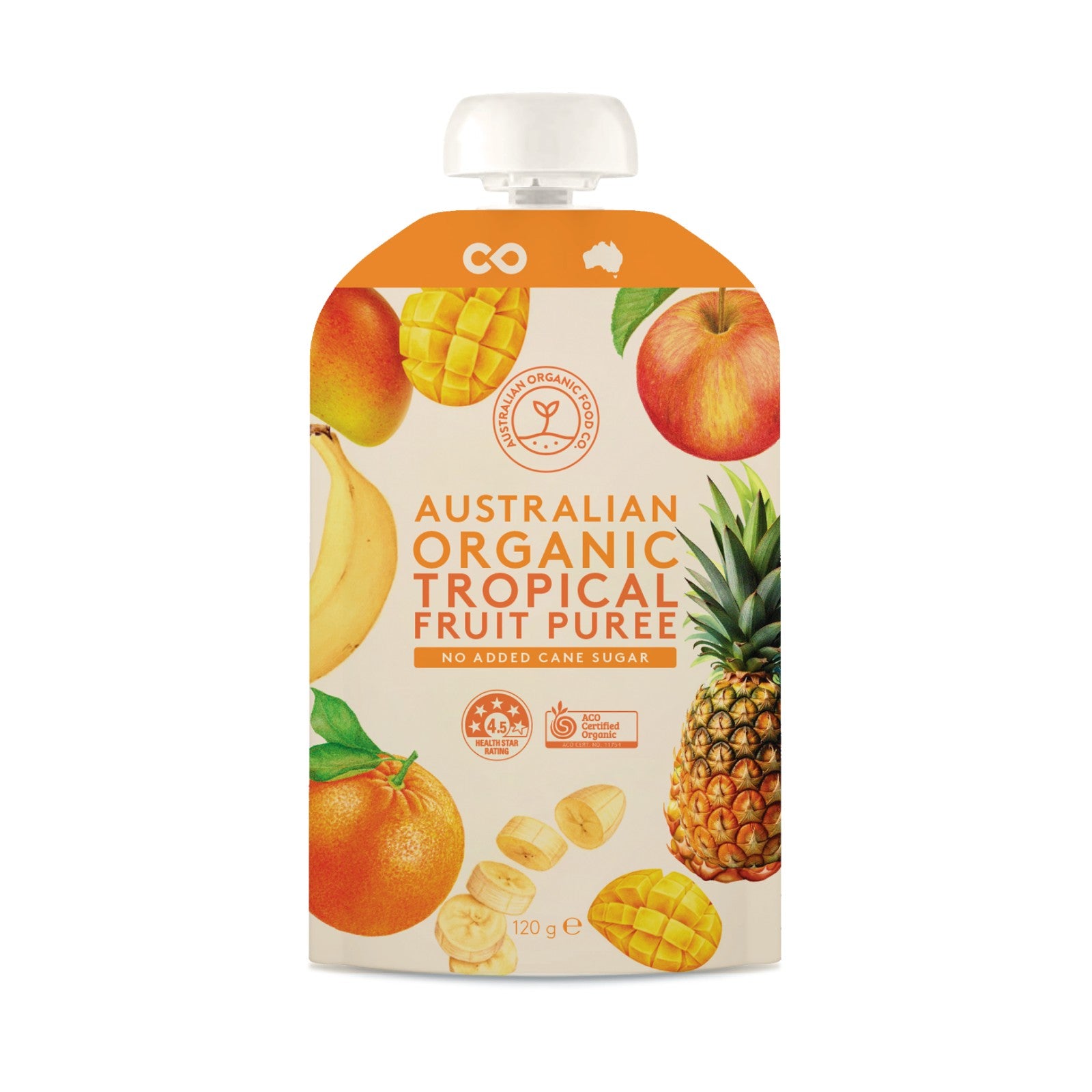 Australian Organic Food Co. Tropical Fruit Puree 120g