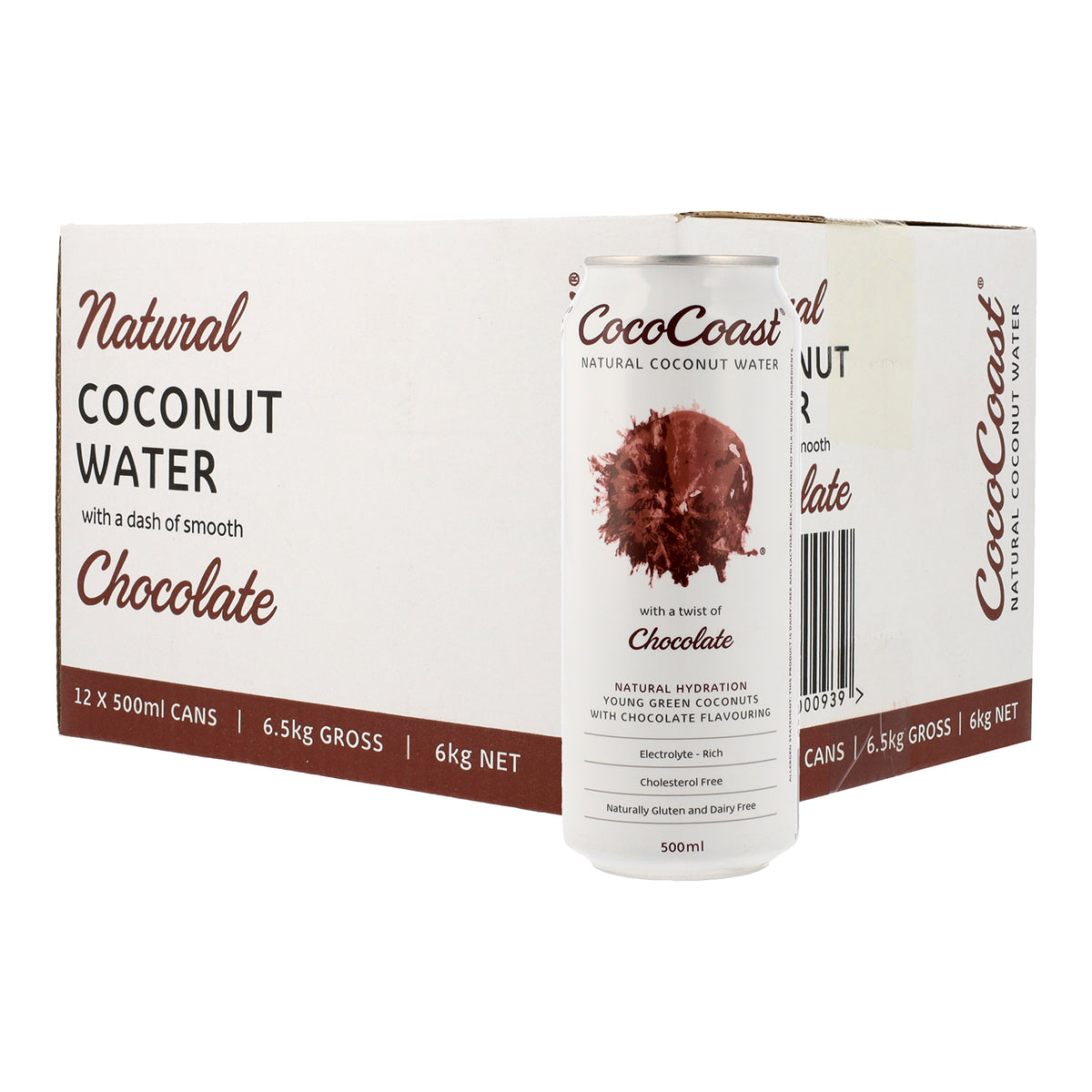 CocoCoast Chocolate Coconut Water 500ml | Smooth Cocoa Hydration