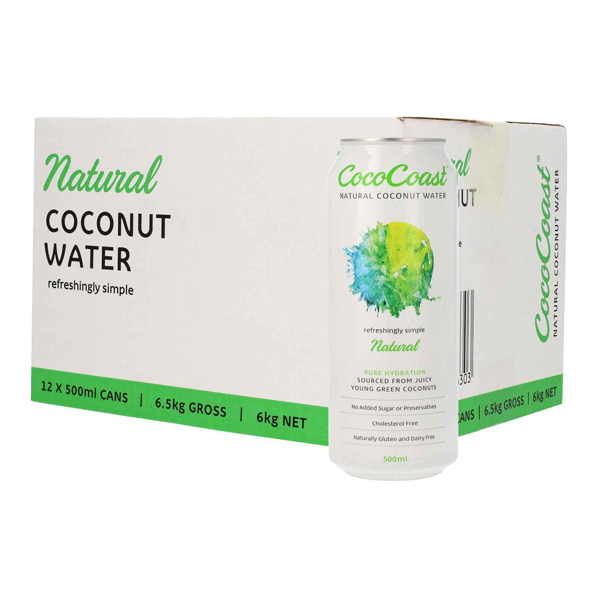 CocoCoast Natural Coconut Water 500ml | Pure Young Coconut Hydration