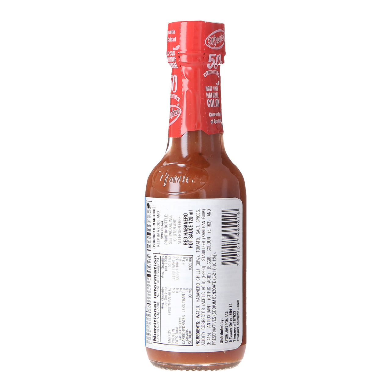 El Yucateco Red Habanero Hot Sauce 120ml