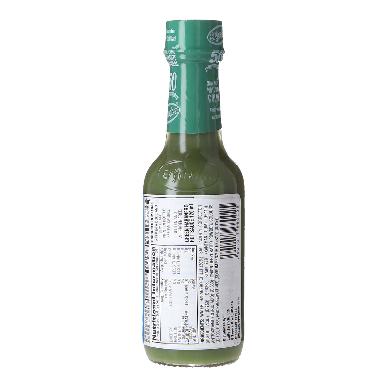 El Yucateco Green Habanero Hot Sauce 120ml