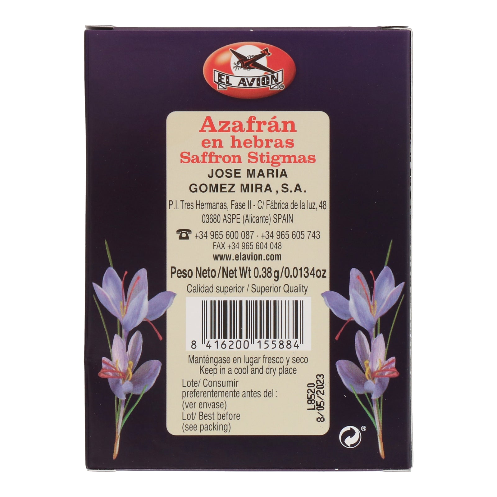 El Avion Spanish Saffron 0.38g