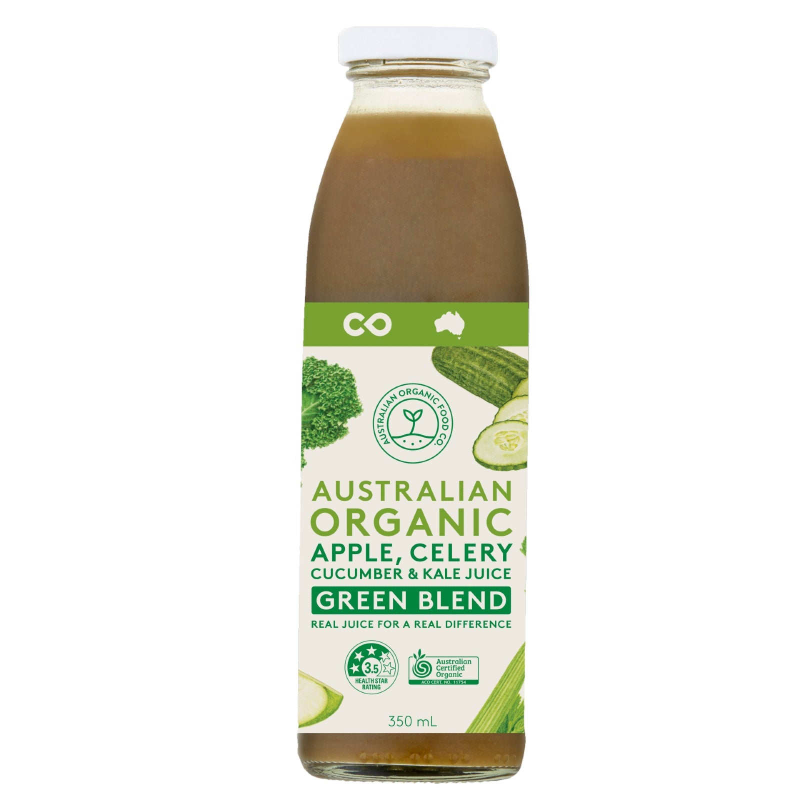 Australian Organic Food Co. Green Blend Juice 350ml