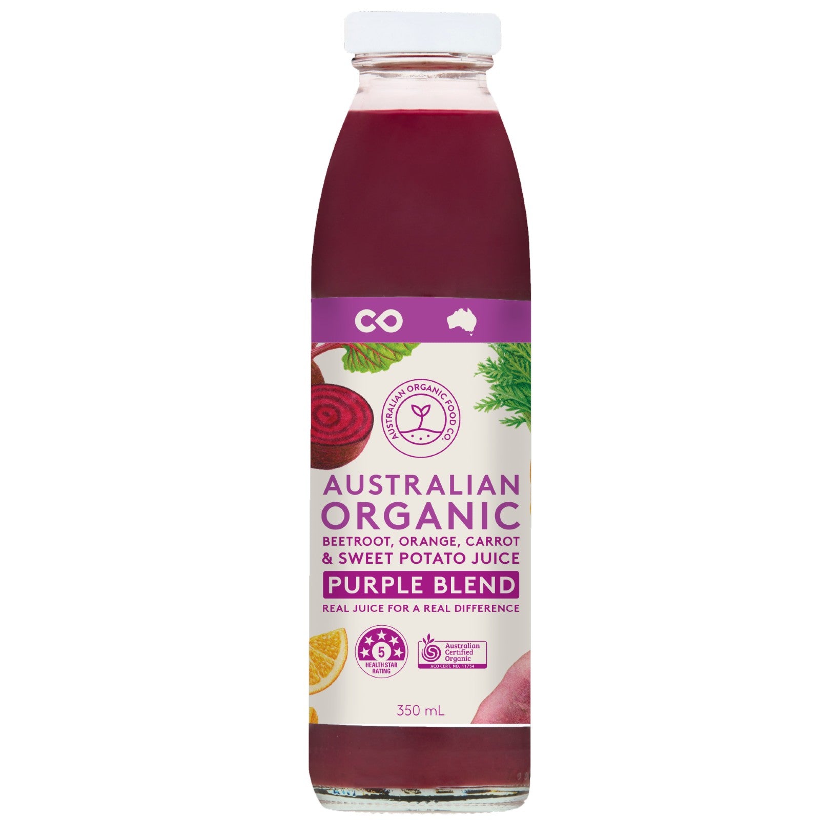 Australian Organic Food Co. Purple Blend Juice 350ml