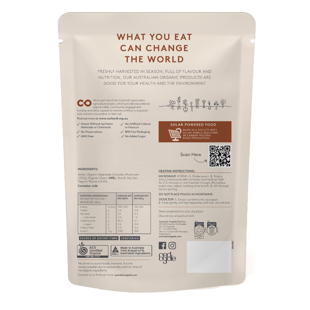 Australian Organic Food Co. Mushroom & Thyme Soup 330g