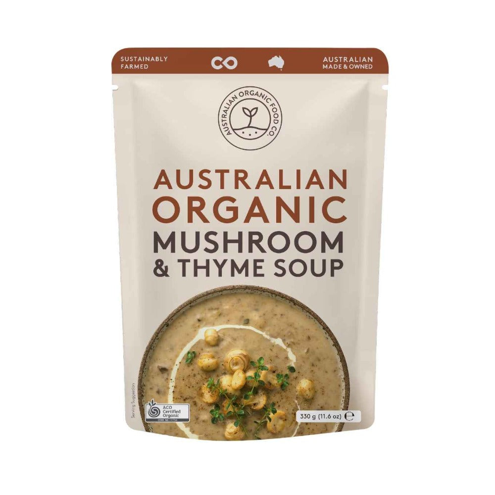 Australian Organic Food Co. Mushroom & Thyme Soup 330g