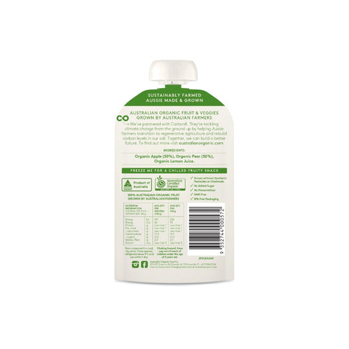 AOFC Apple and Pear Puree 120g