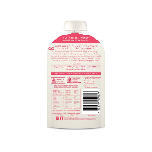 AOFC Apple Watermelon Puree 120g Back Pack