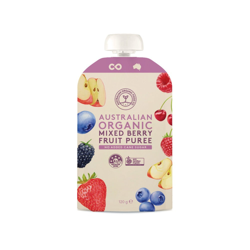 AOFC Mixed Berry Fruit Puree 120g