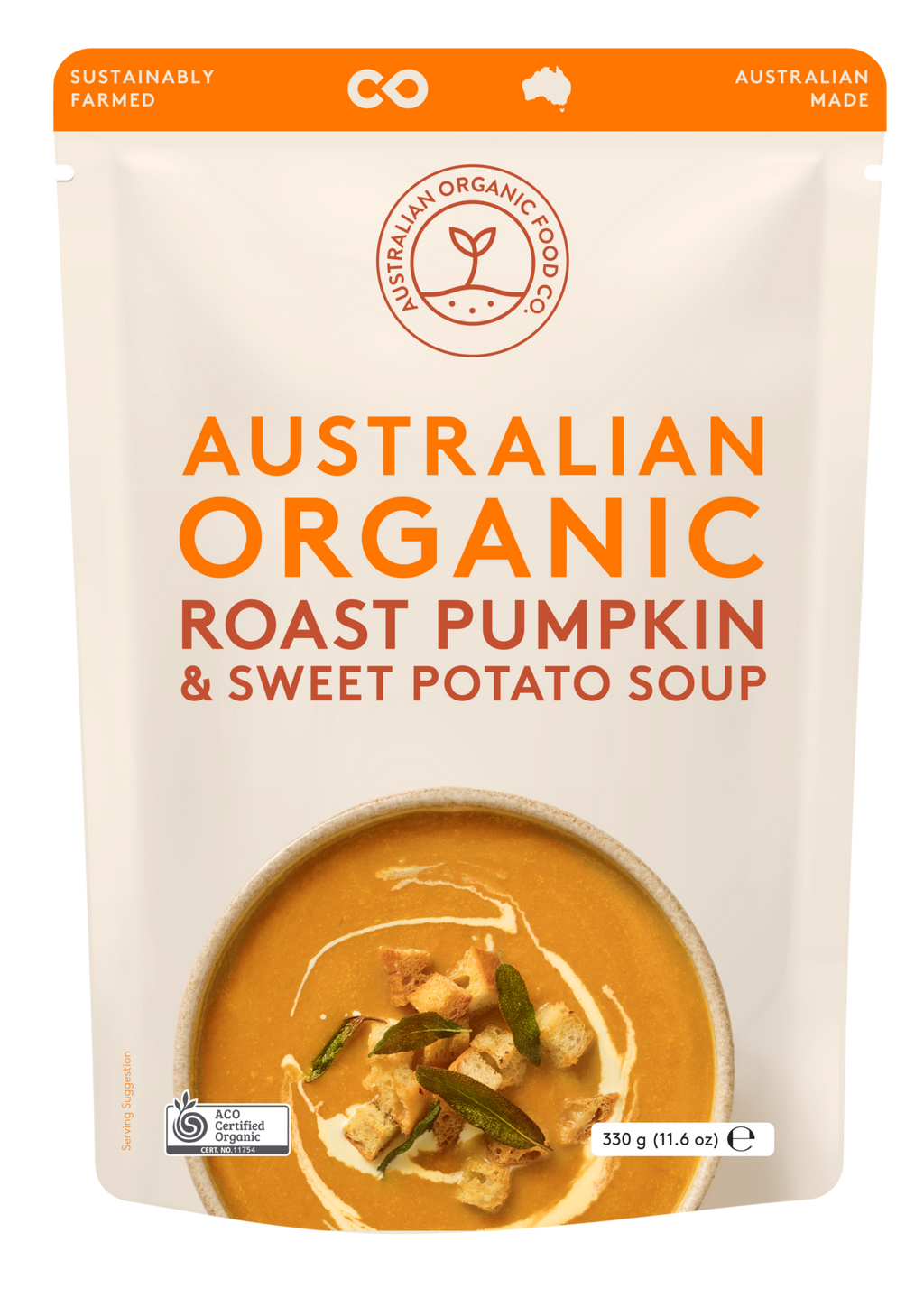 Australian Organic Food Co. Roast Pumpkin & Sweet Potato Soup 330g