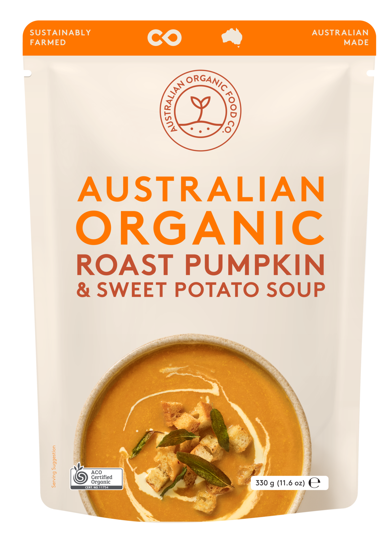 Australian Organic Food Co. Roast Pumpkin & Sweet Potato Soup 330g
