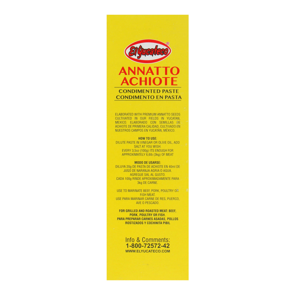 El Yucateco Achiote Annato Paste 1kg