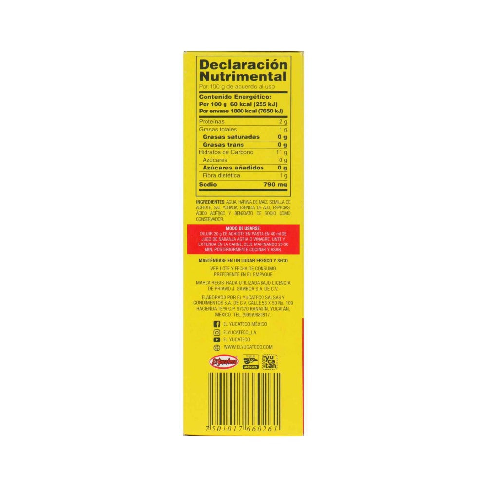 El Yucateco Achiote Annato Paste 1kg