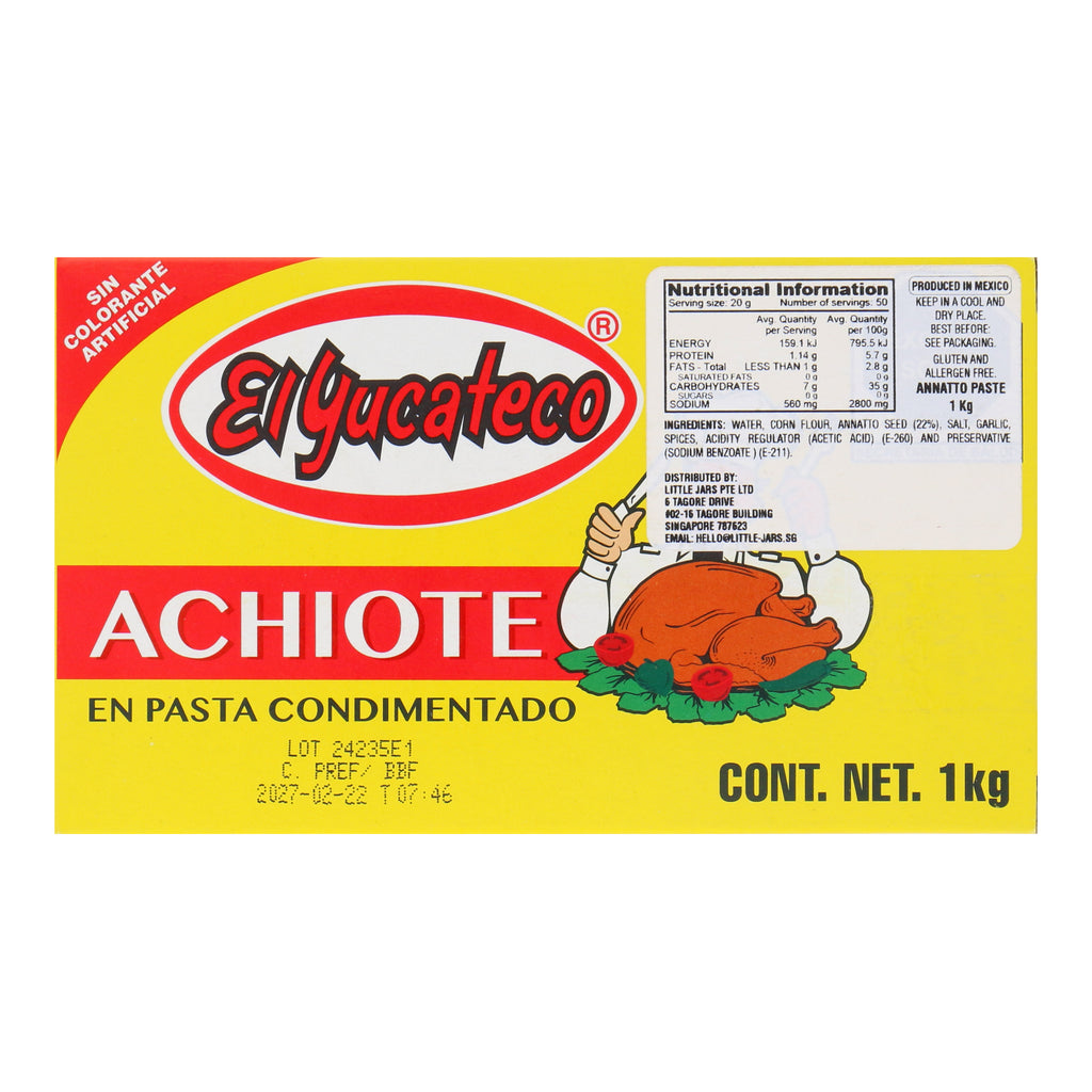 El Yucateco Achiote Annato Paste 1kg