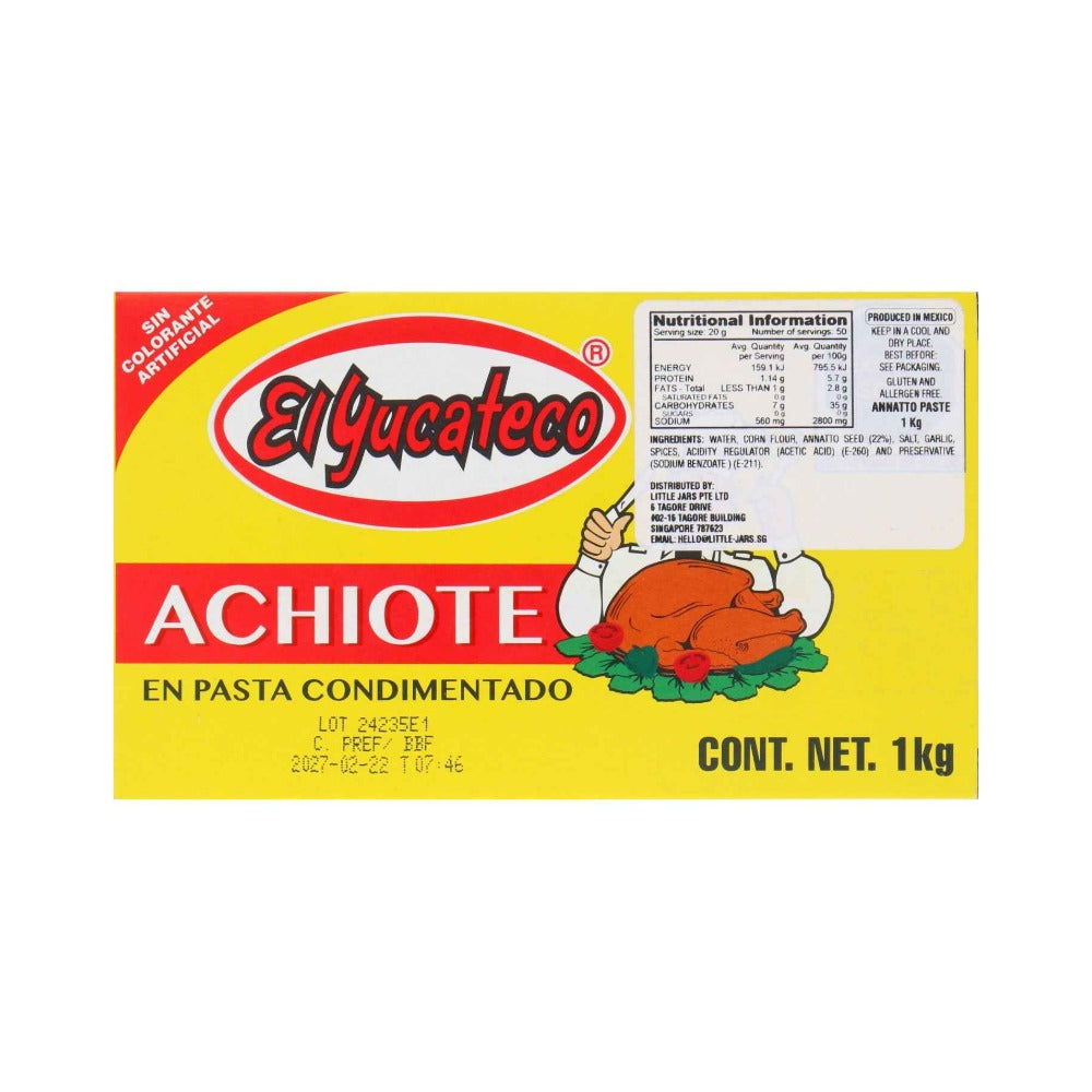 El Yucateco Achiote Annato Paste 1kg