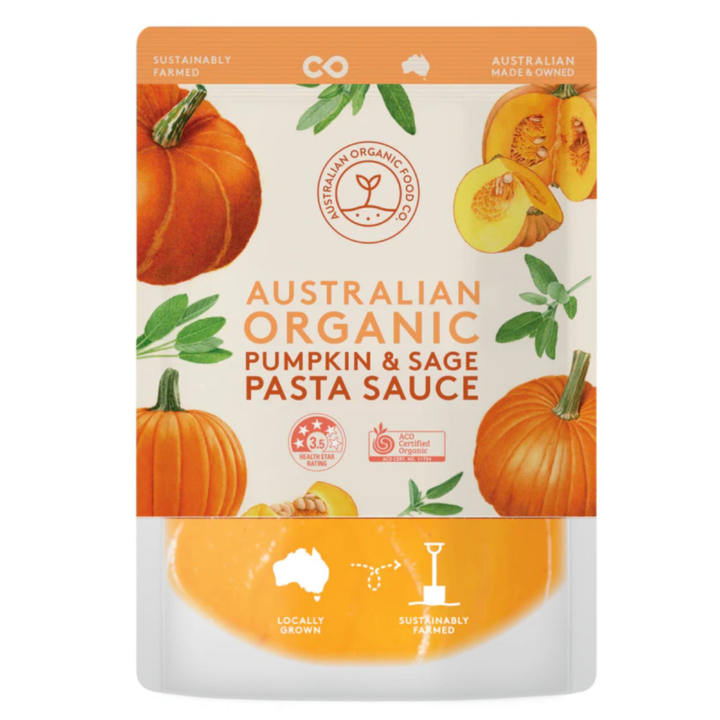 Australian Organic Food Co. Pumpkin  & Sage Pasta Sauce 400g