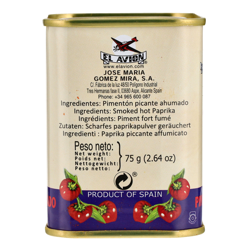 El Avion Smoked Hot Paprika 75g
