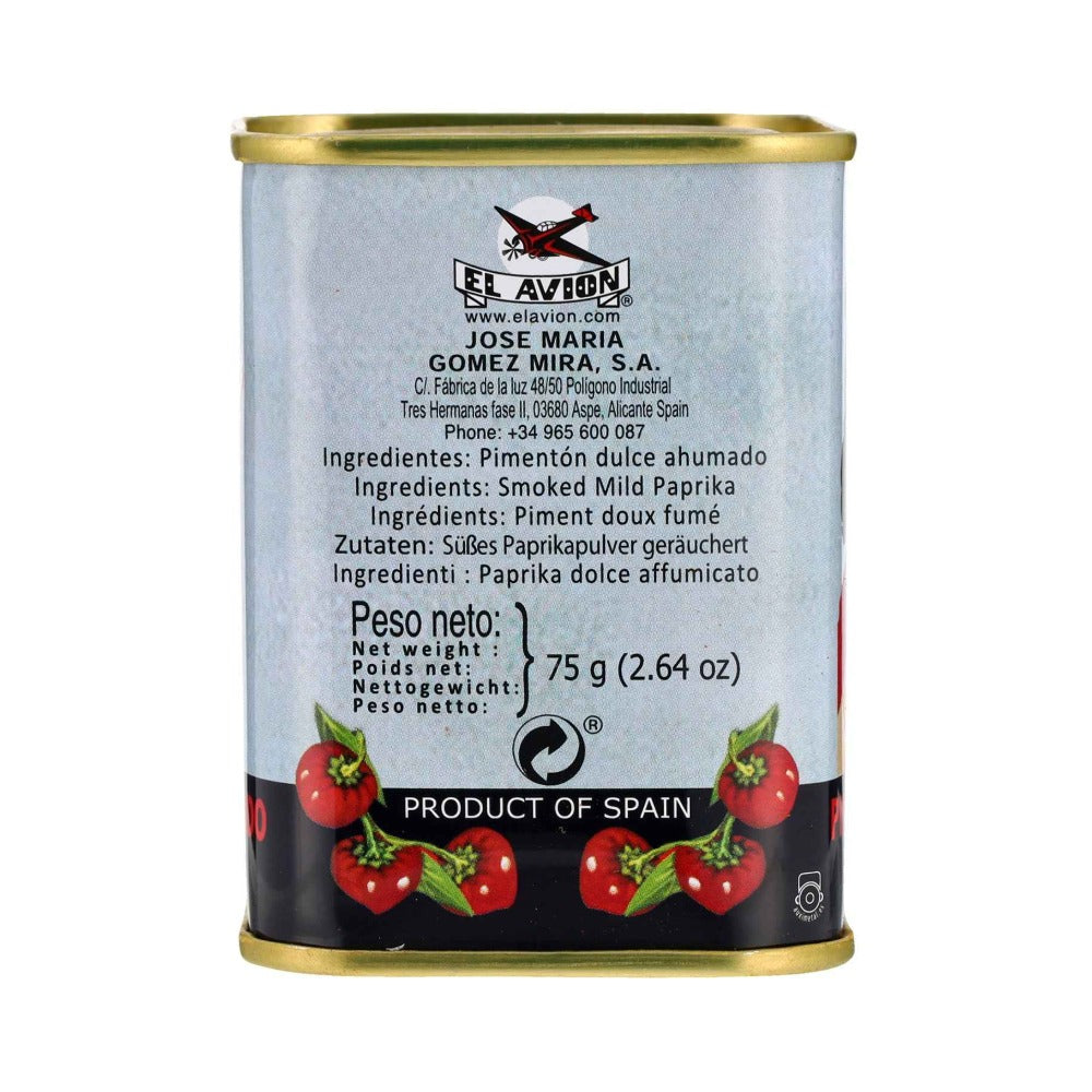 El Avion Smoked Mild Paprika 75g
