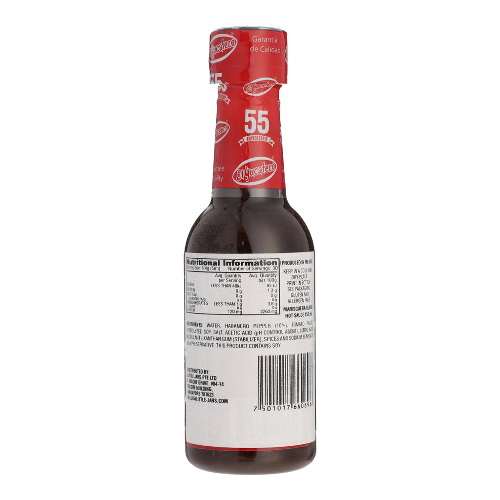 El Yucateco Marisquera Black Seafood Habenero Hot Sauce 120ml