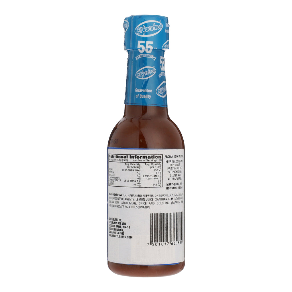 El Yucateco Marisquera Red Seafood Habanero Hot Sauce 120ml
