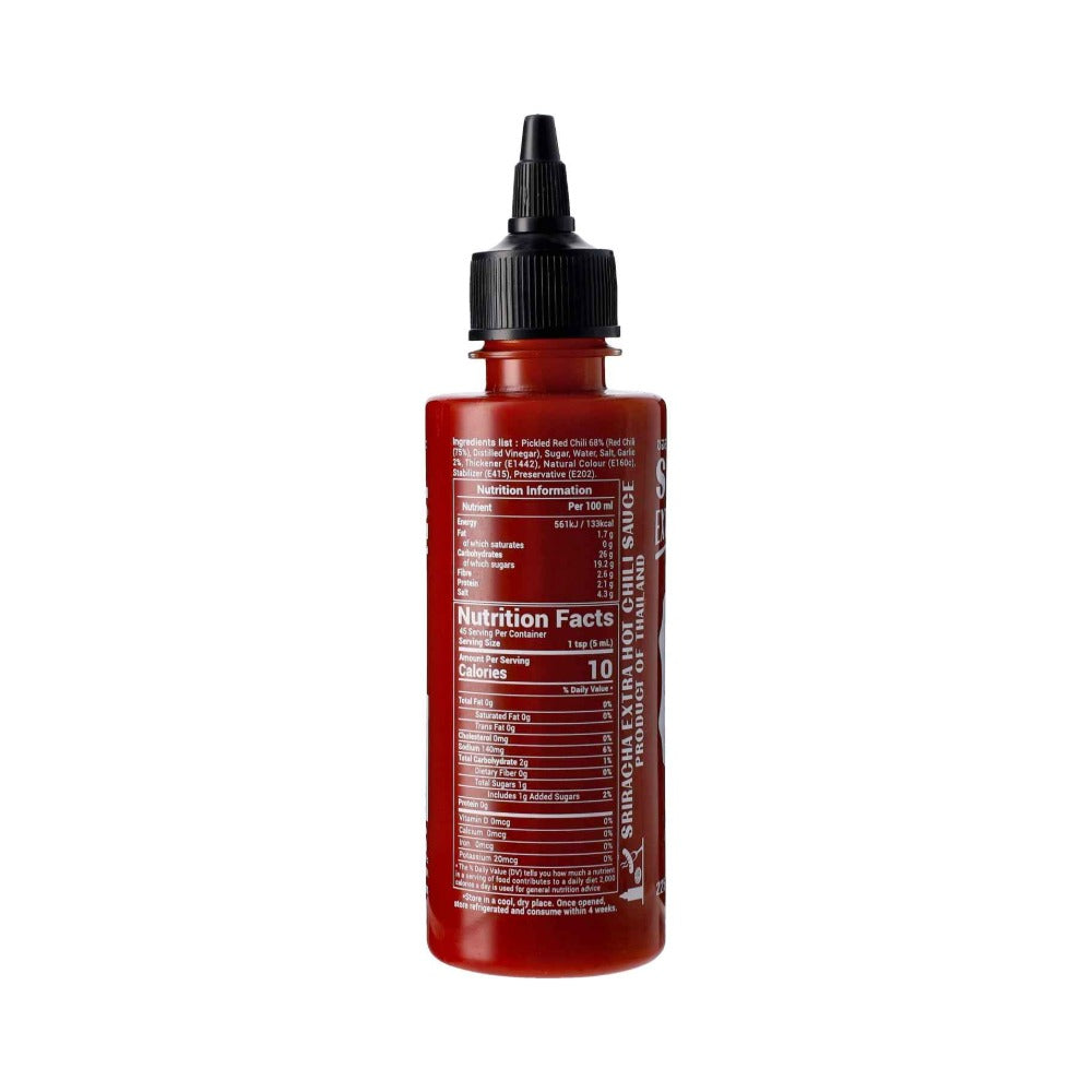 J-Lek Sriracha Extra Hot Chilli Sauce 225ml