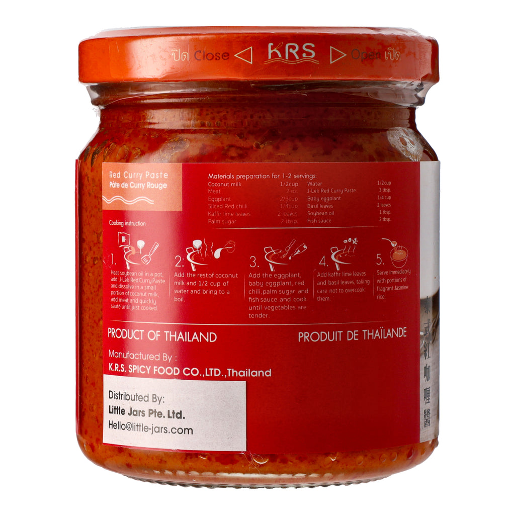 J-Lek Red Curry Paste 195g