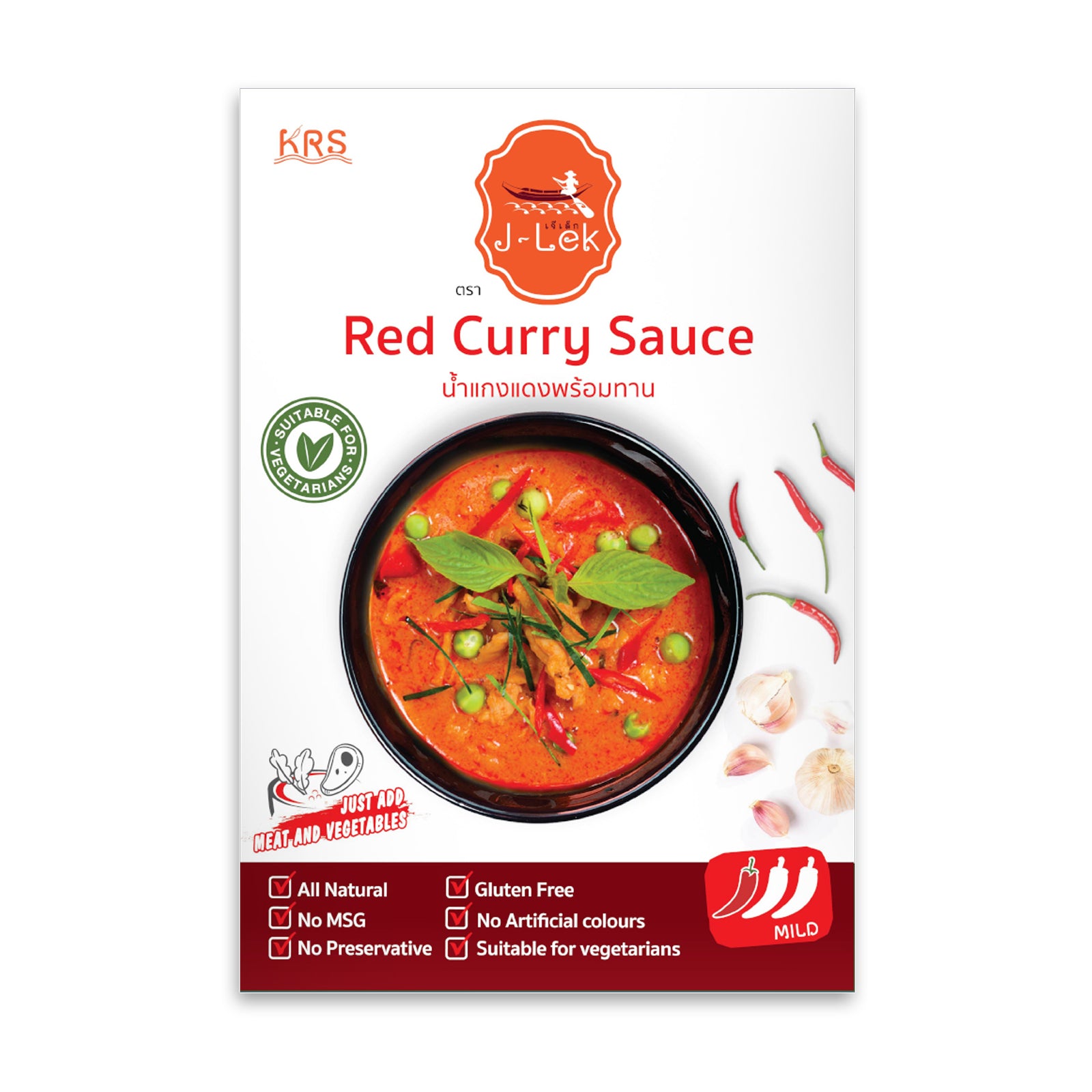 J-Lek Red Curry Sauce 250g