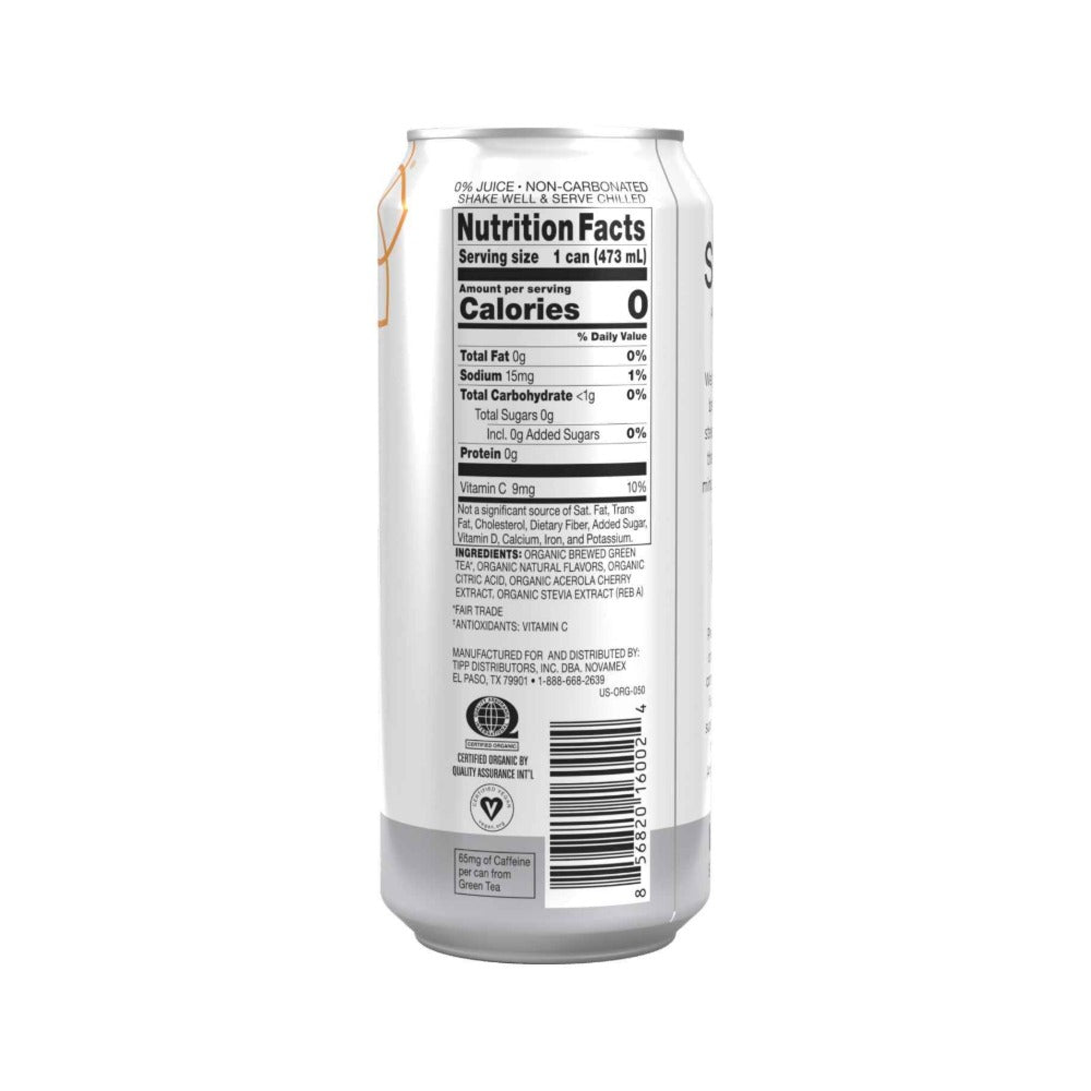 Steaz Organic Zero Calorie Peach Mango Iced Green Tea 473ml