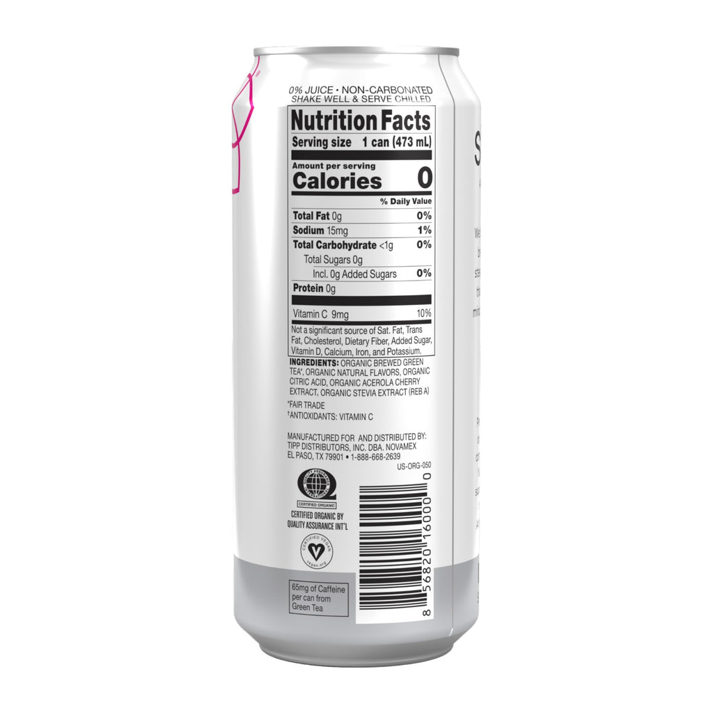 Steaz Organic Zero Calorie Raspberry Iced Green Tea 473ml