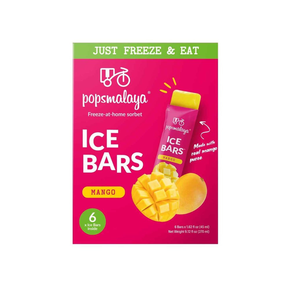 Popsmalaya Ice Bars Mango (45ml x 6 bars)