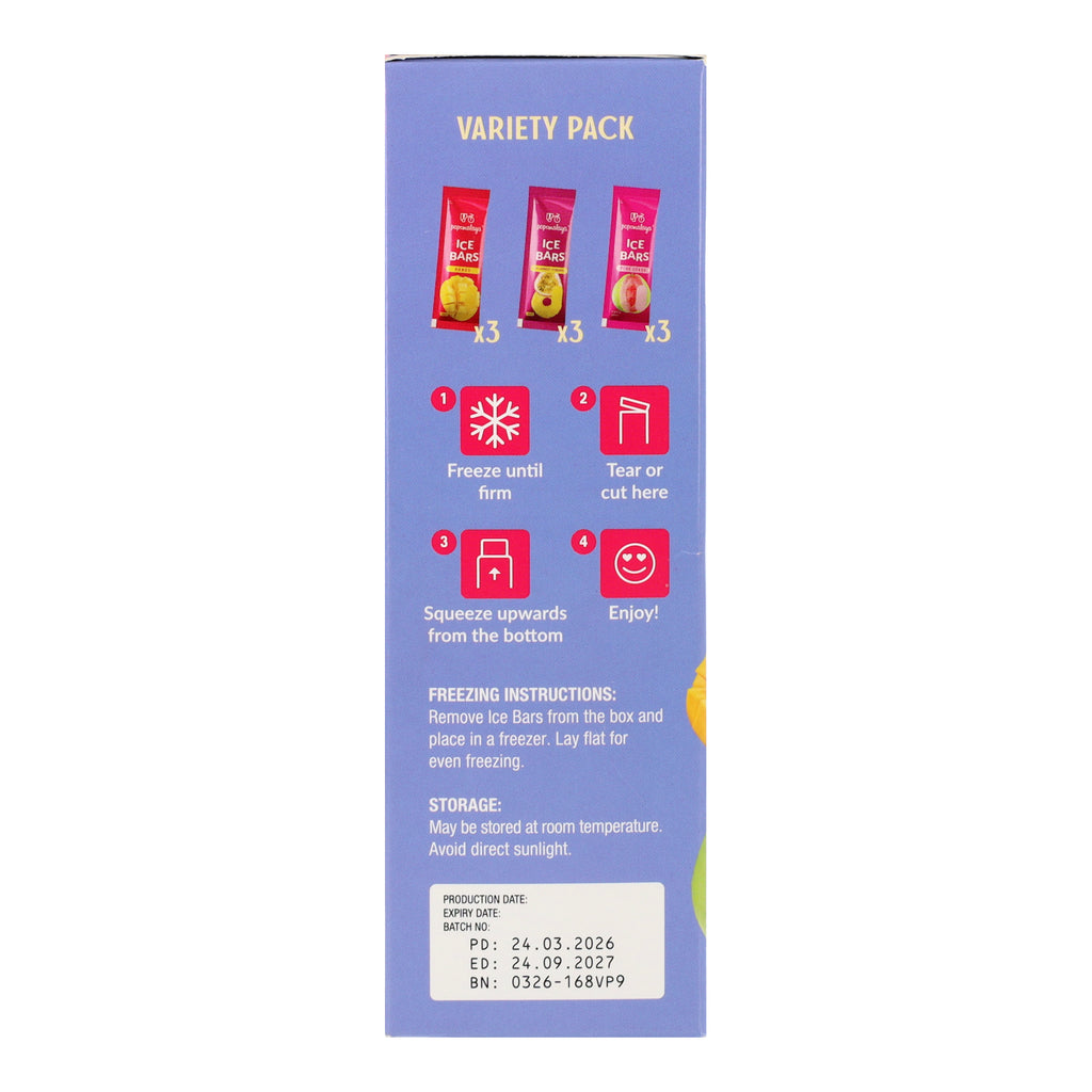 Popsmalaya Ice Bar Variety Pack (45ml x 9 bars)