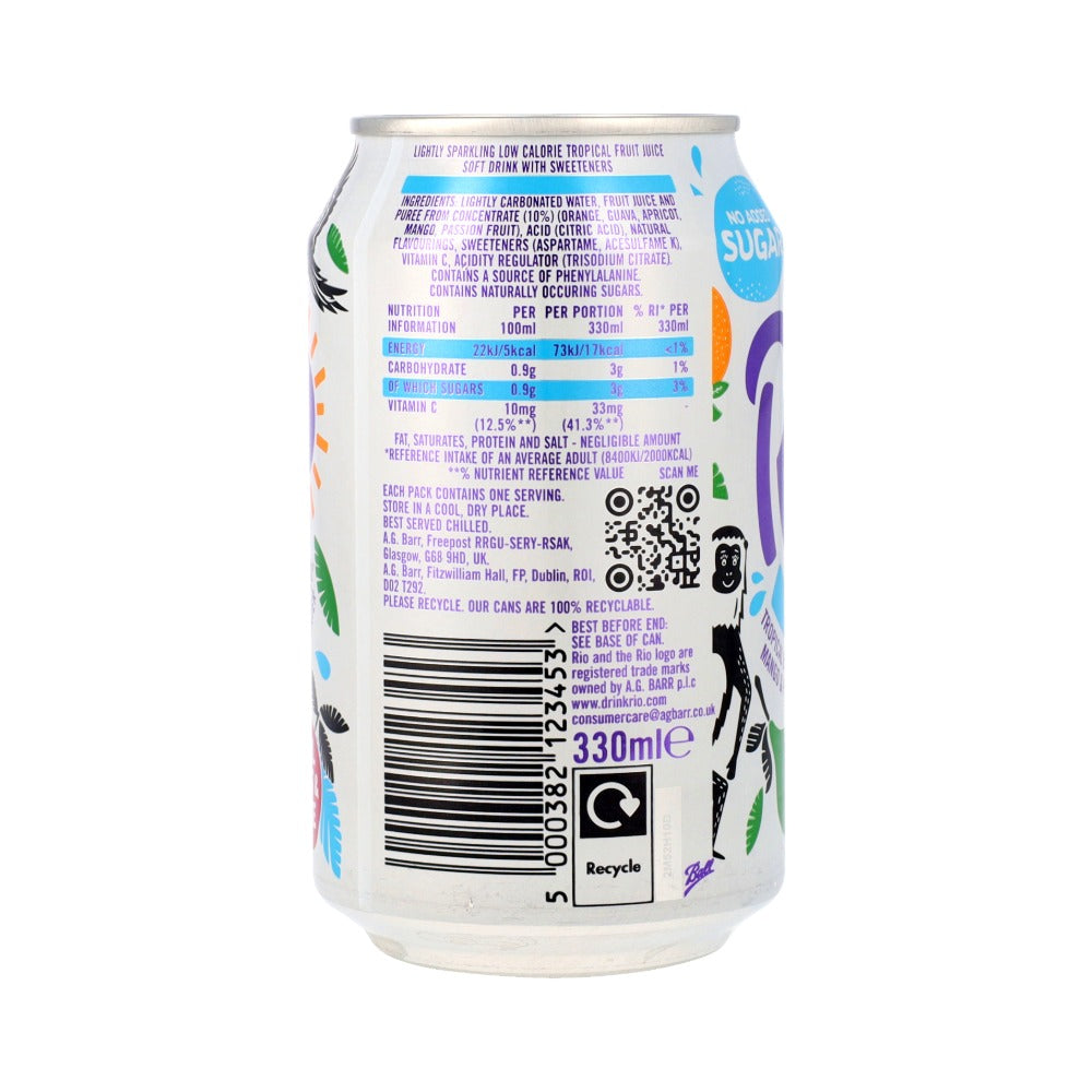 Rio Light Tropical Drink 24x330ml Cans