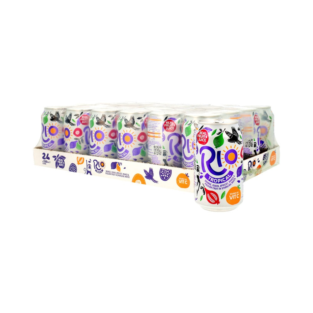 Rio Tropical Sparkling Drink 24x330ml Cans