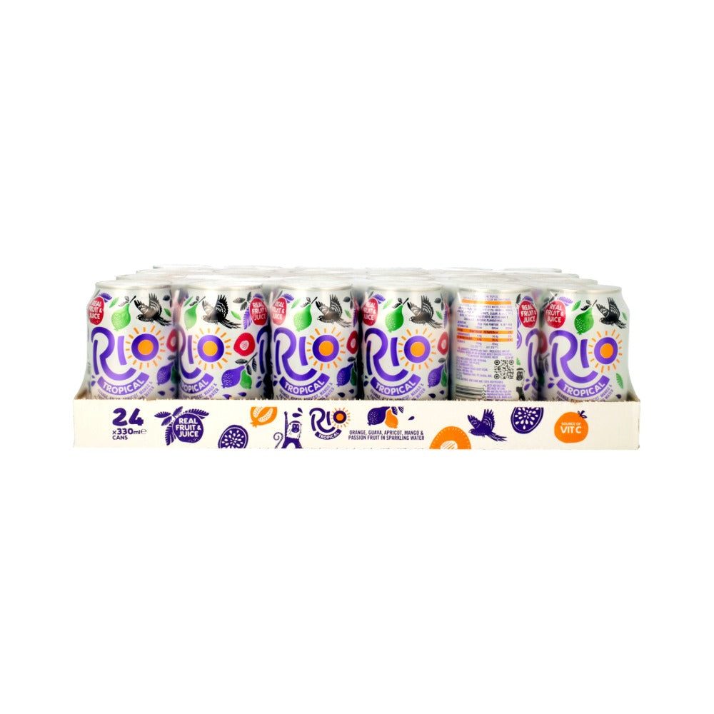 Rio Tropical Sparkling Drink 24x330ml Cans