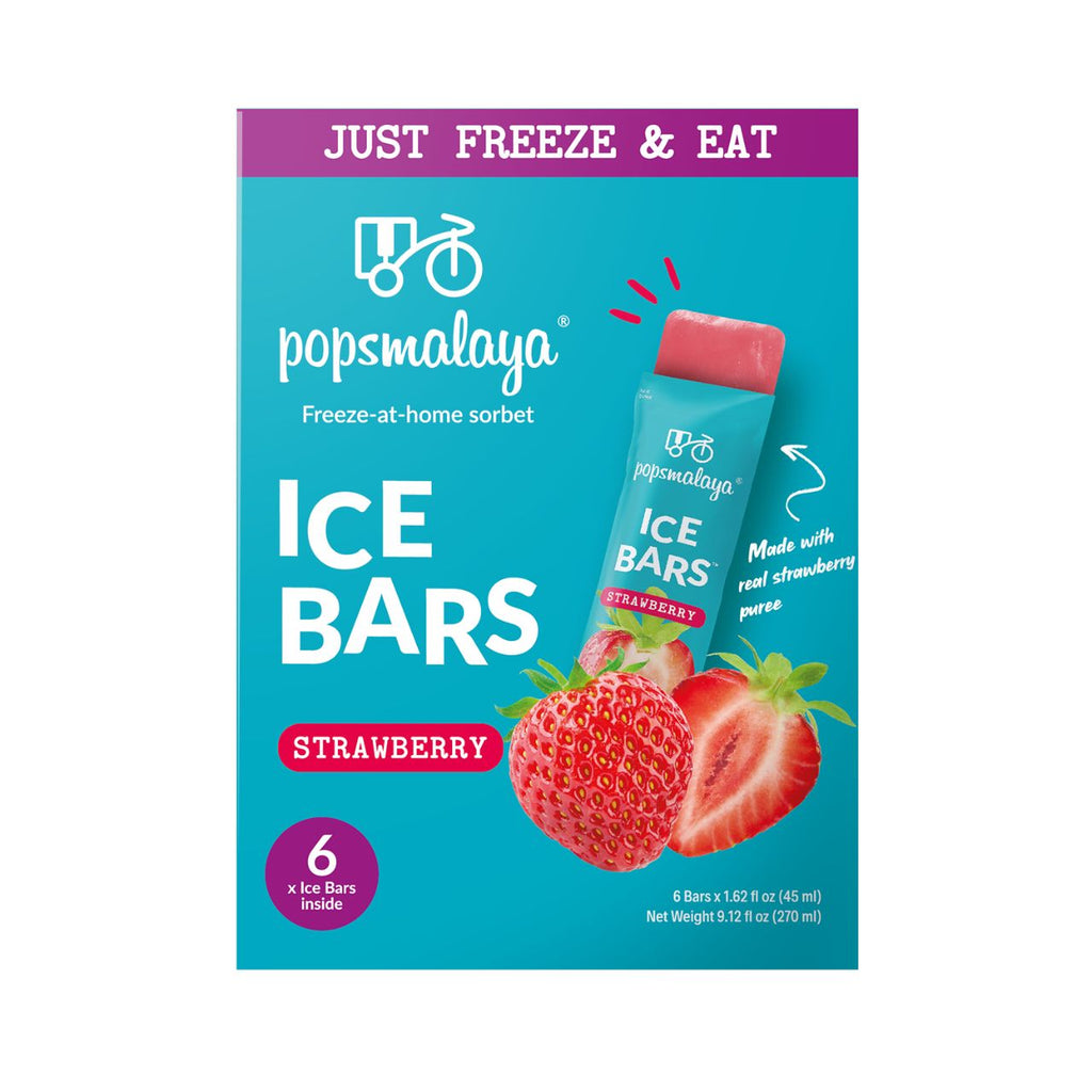 Popsmalaya Ice Bars Strawberry (45ml x 6 bars)