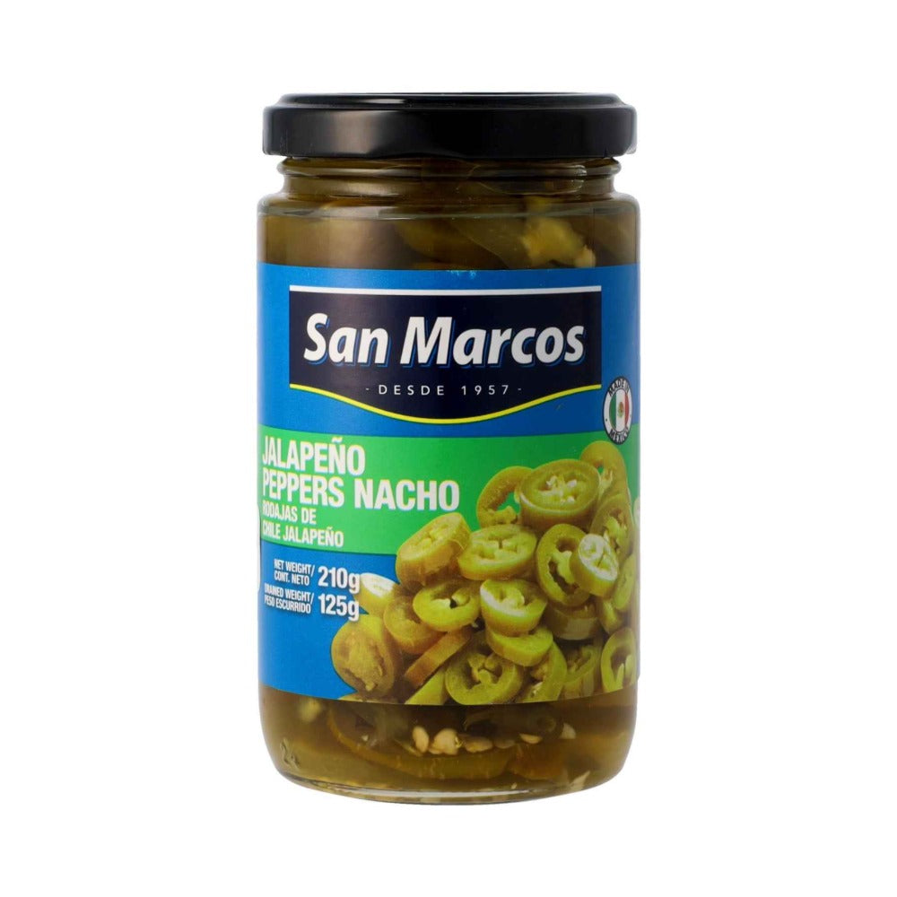 San Marcos Nacho Sliced Jalapenos 210g