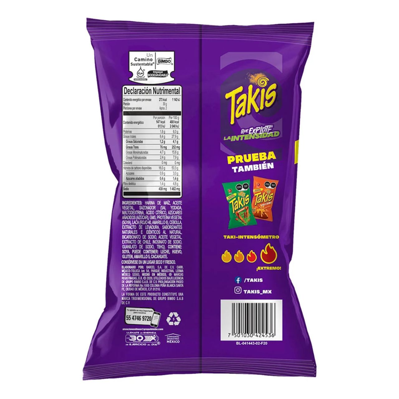 Barcel Takis Fuego Tortilla Chips 70g