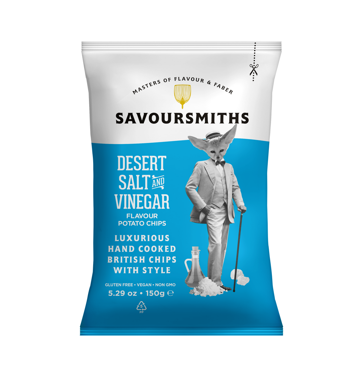 Savoursmiths Desert Salt & Vinegar Potato Chips 150g