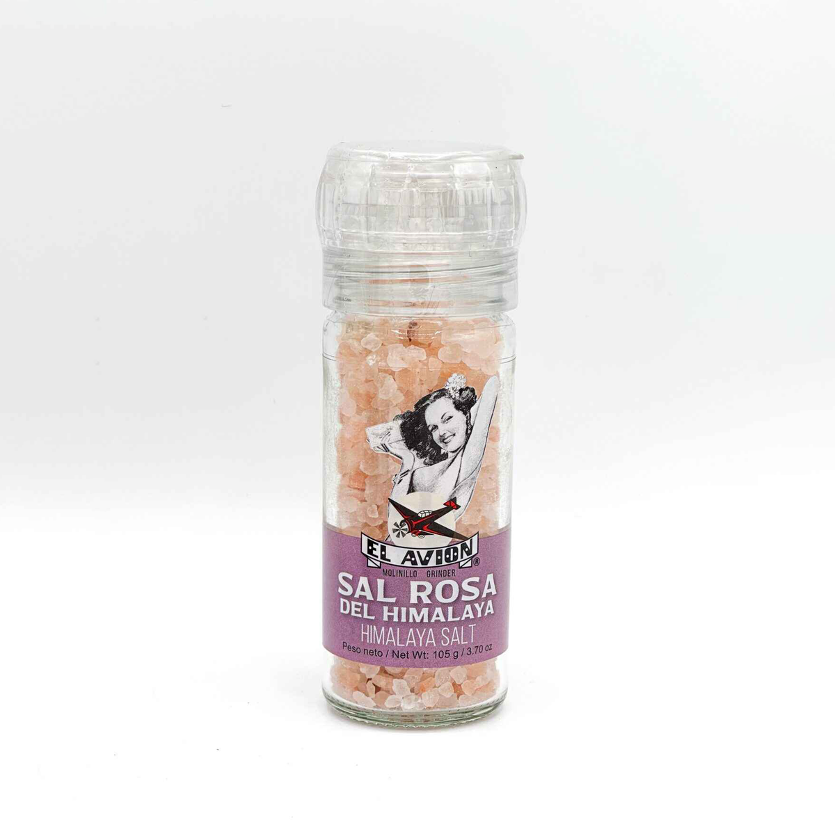 El Avion Himalayan Salt with Grinder 105g
