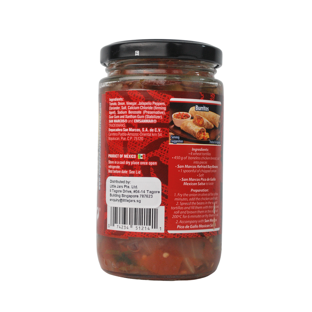 San Marcos Pico De Gallo Salsa Mexicana 230g